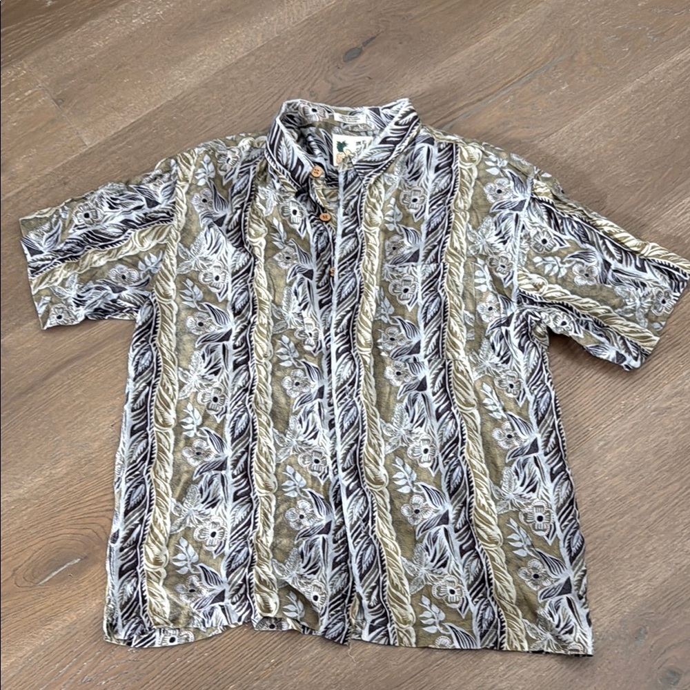 Men's Patterned Short Sleeve Shirt